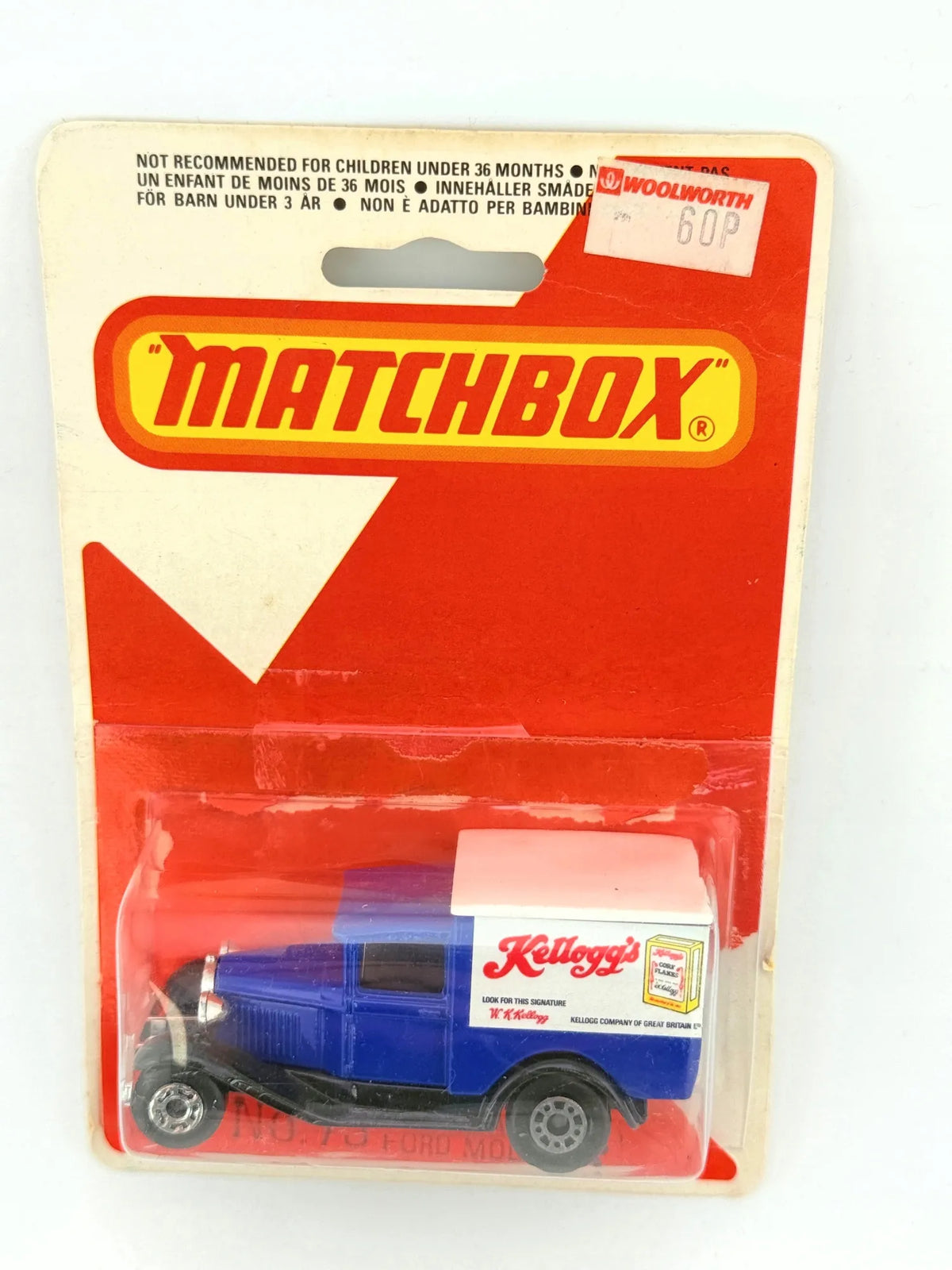 MODEL 'A' FORD, Matchbox, Made in England, Die cast 73, Niebieski, 1:64 – zdjęcie 3