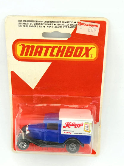 MODEL 'A' FORD, Matchbox, Made in England, Die cast 73, Niebieski, 1:64 – zdjęcie 3