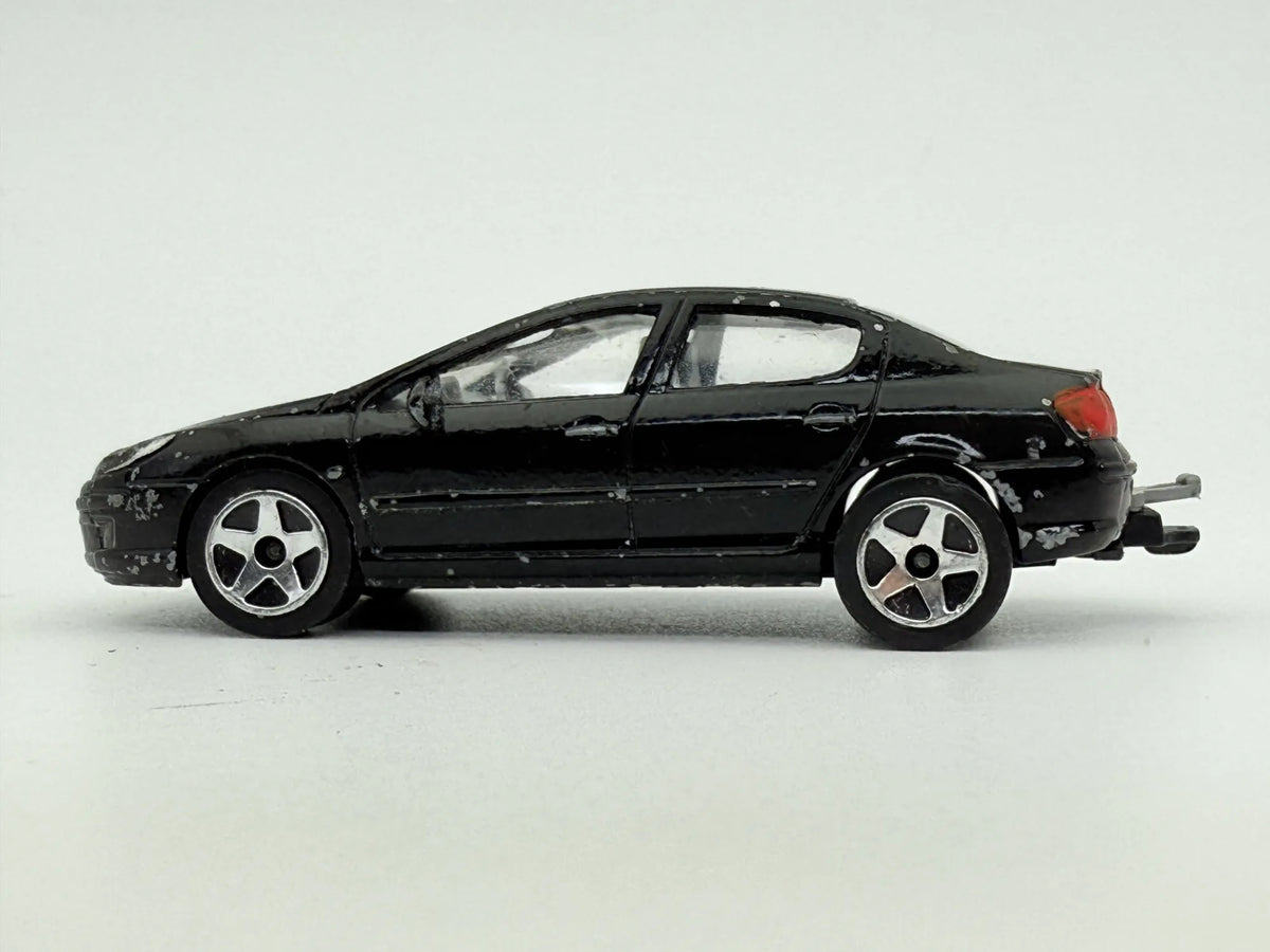 Peugeot 407, Majorette, Resoraki, Die cast 1:64, czarny – zdjęcie 3