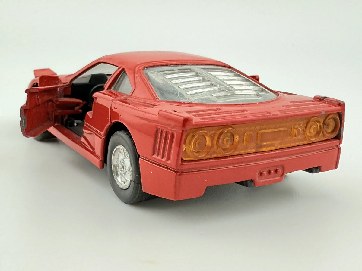 FERRARI F40, Welly, Vintage Model Die cast 8676, Czerwony, 1:38, Resoraki – zdjęcie 3