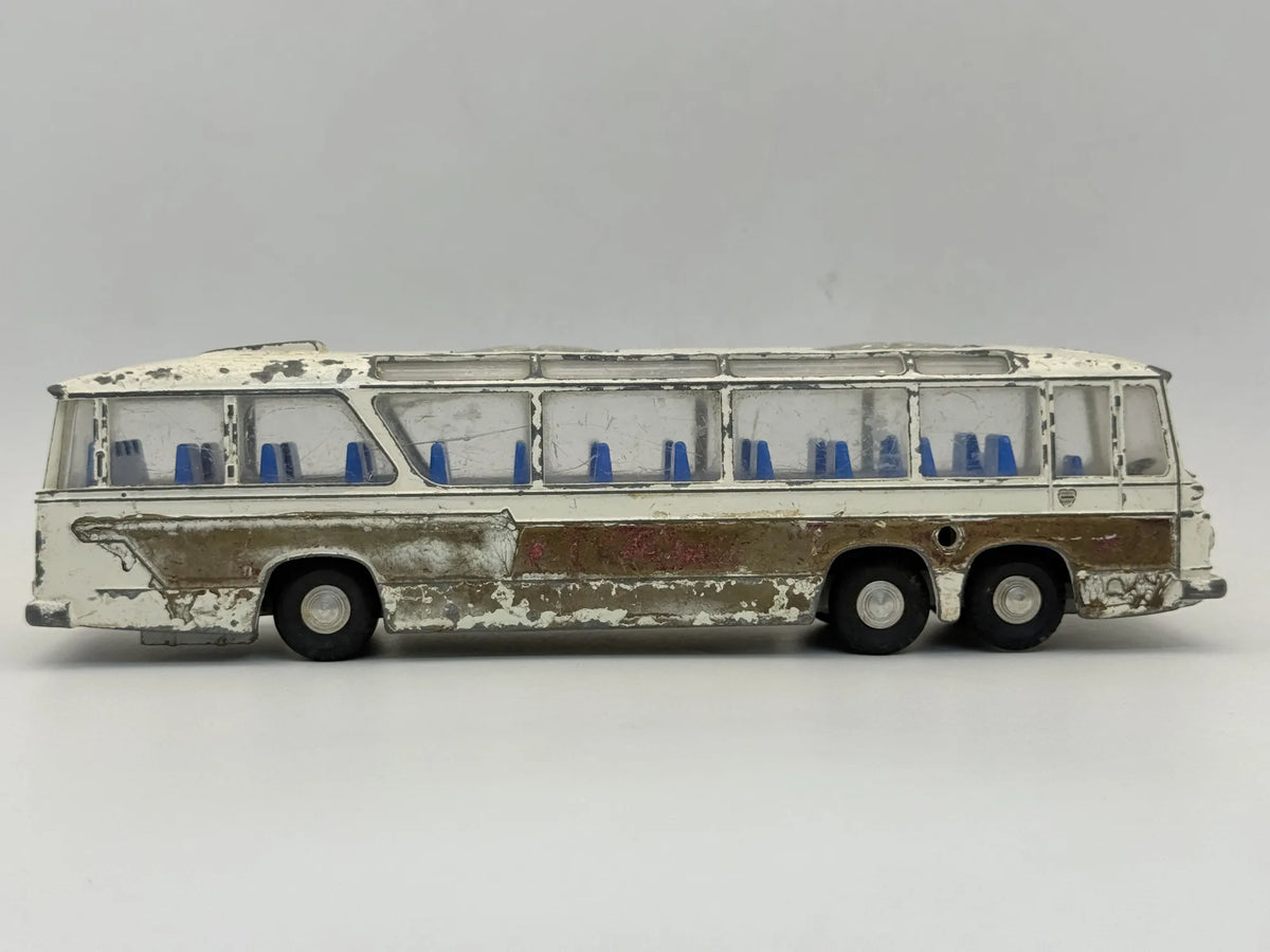 Autobus Vega Major Luxury Coach Dinky Toys '70 Biały 1:36 Made in England – zdjęcie 3
