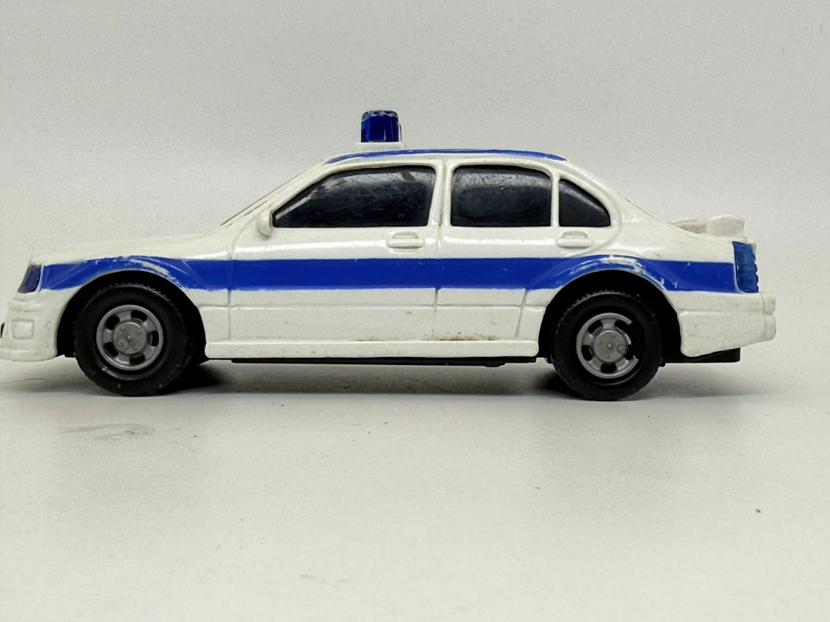 Jak Mercedes-Benz Police ok 2005 Biały 1:32 Sedan Policja Vintage Model – zdjęcie 3