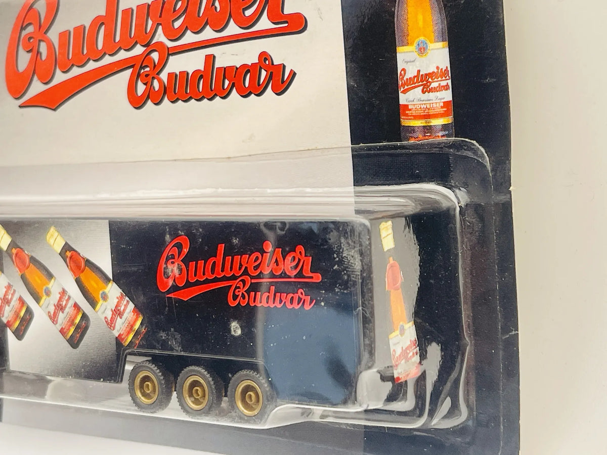 Freightliner FLD 120 Grell 1:87 Budweiser Budvar Czarny Blister Reklama – zdjęcie 3