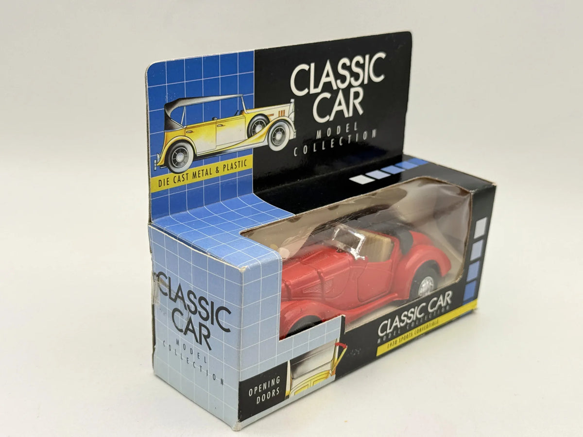 1938 Sports Convertible Classic Car Model Collection 1990 Czerwony 1:43 – zdjęcie 3