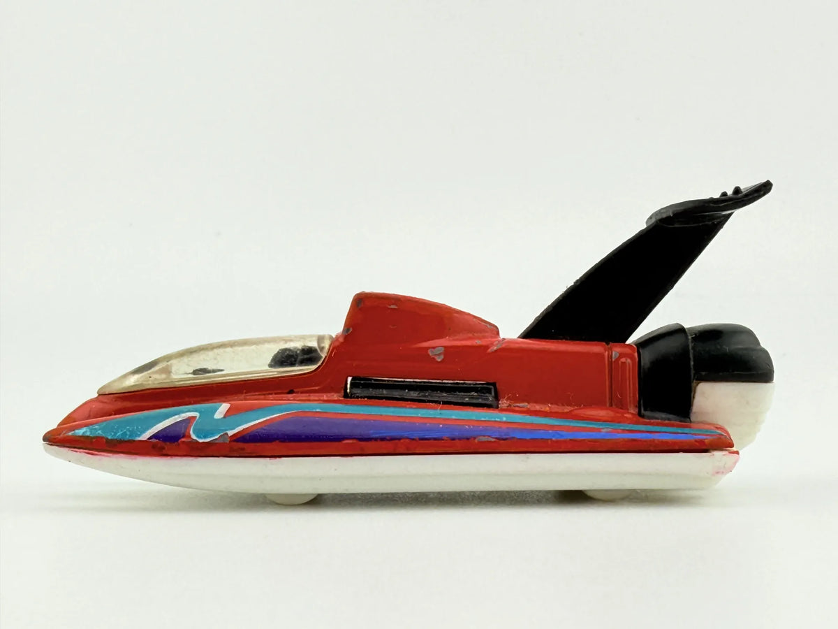 HYDROPLANE, Matchbox 1998, VINTAGE Die cast 1469BJ, Czerwony, 1:70 Resoraki – zdjęcie 3