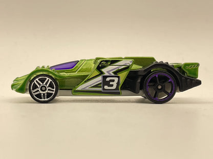EPIC FAST 3, Seria HW Digital Circuit, Hot Wheels 2014, CFH02, Zielony 1:64 – zdjęcie 3