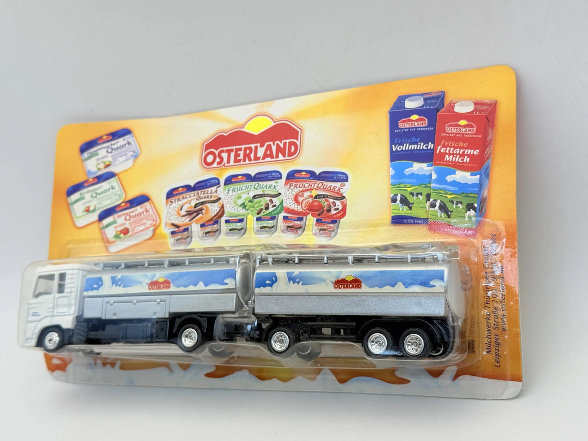 MAN TRUCK Top-Style 1:87 Cysterna OSTERLAND Blister Srebrny Mlekowóz – zdjęcie 3