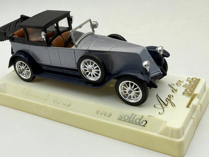 RENAULT 40CV Z 1926 R. Age D'Or Solido '80 Srebrny 1:43 Made in France – zdjęcie 3