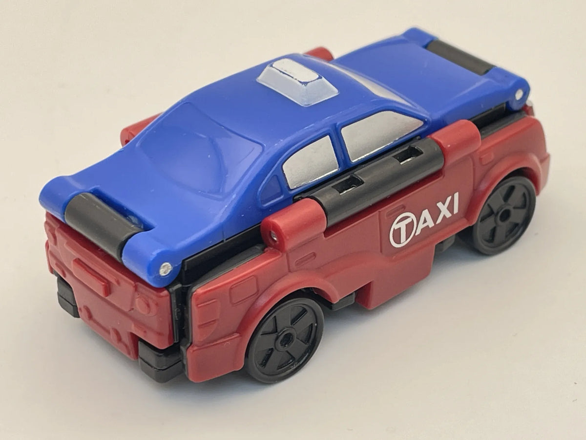 Flip Cars 2 in 1 City Taxi & Pickup Truck, Auldey AUBY 2019, Resoraki, 1:64 – zdjęcie 3