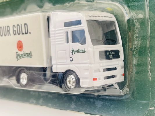 MAN TRUCK Gabotex Gmbh 1:87 Pilsner Urquell Ciężarówka Promocyjna Blister – zdjęcie 2