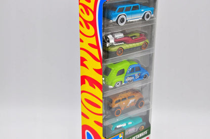 HW GETAWAYS Hot Wheels 2024 Wielokolorowy 1:64 5 pack HW 5 Pak – zdjęcie 3