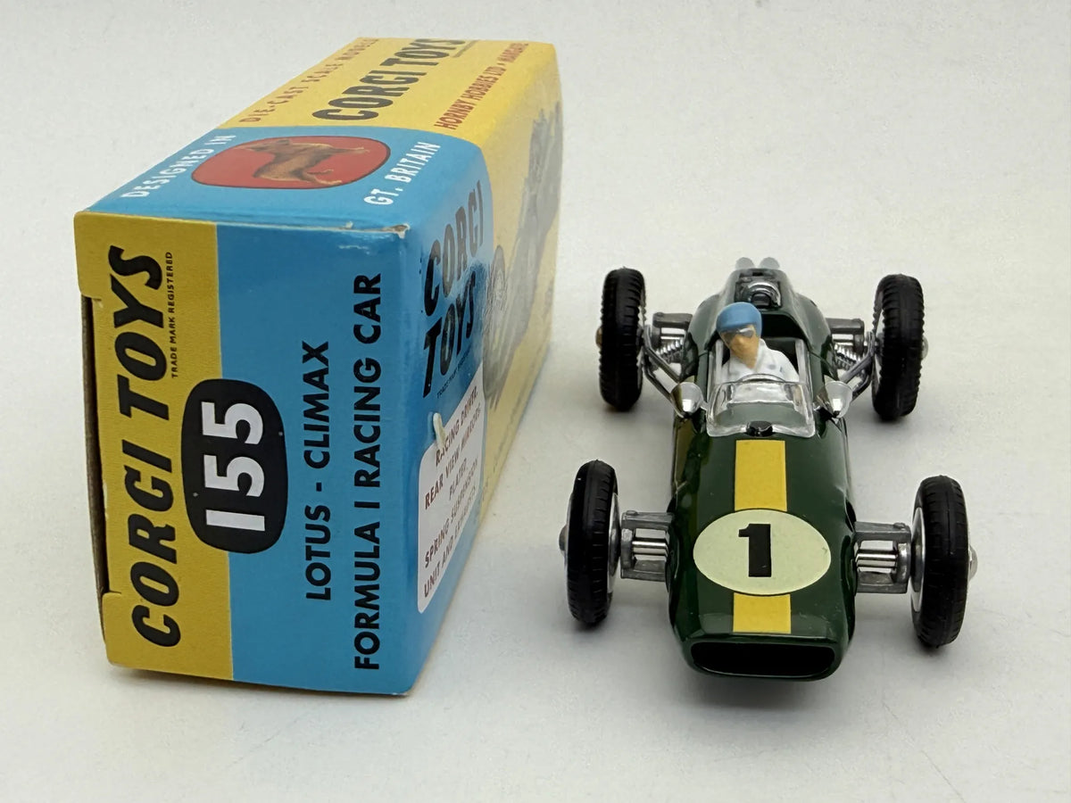 LOTUS CLIMAX FORMULA 1 Corgi Ciemnozielony 1:43 Made in United Kingdom – zdjęcie 3
