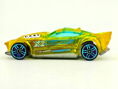 X-STEAM, Hot Wheels 2016, Resoraki Die cast DTY12, Żółty Przeźroczysty 1:64 – zdjęcie 3