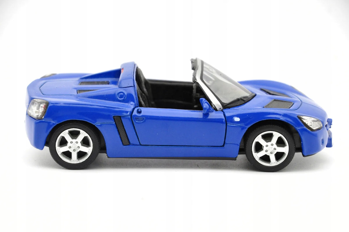 OPEL SPEEDSTER CABRIO, Welly, Die cast NO.42332, Niebieski, 1:34, Resoraki – zdjęcie 3