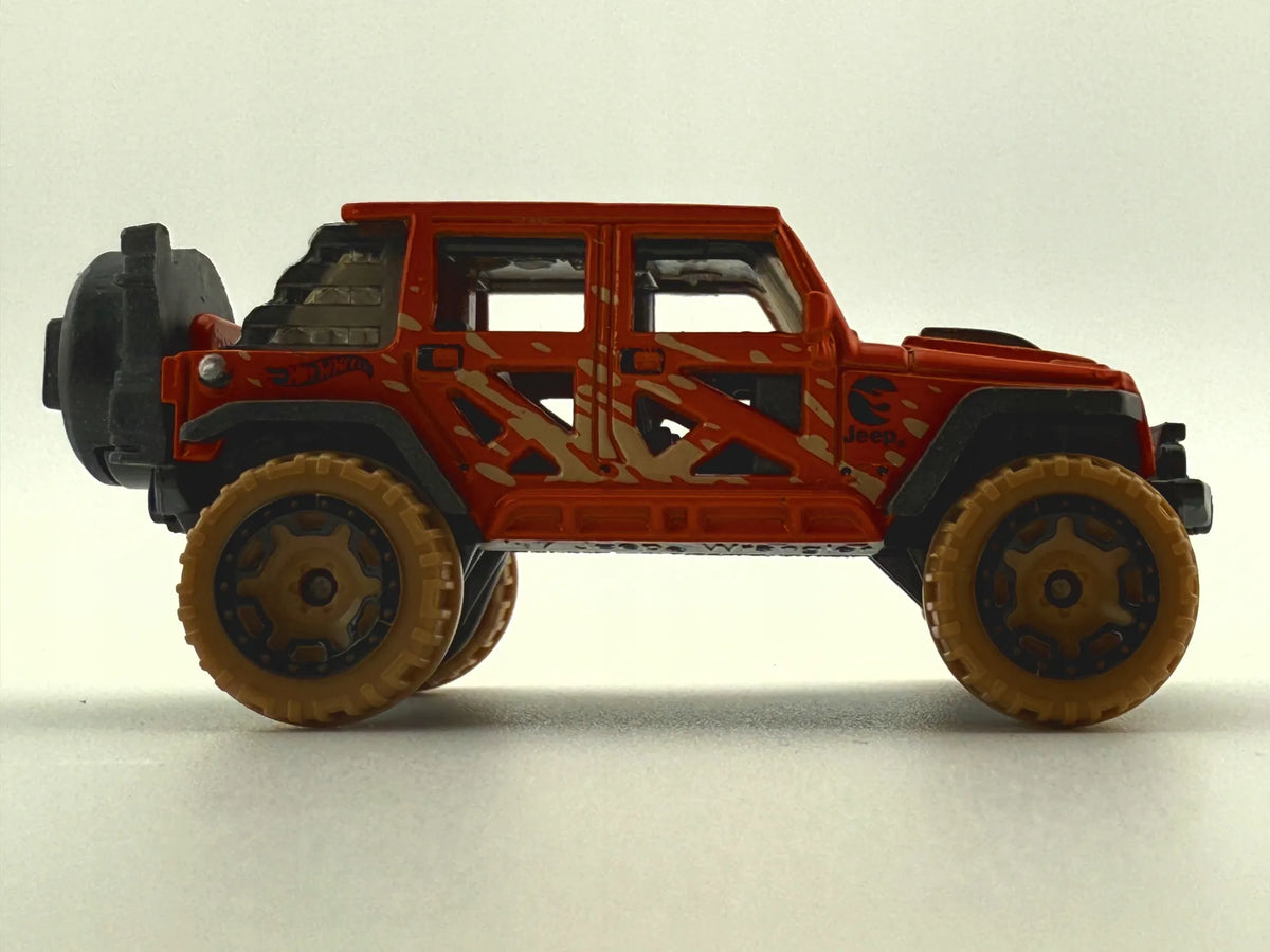 Jeep Wrangler Hot Wheels 2017 Pomarańczowy 1:64 – zdjęcie 3