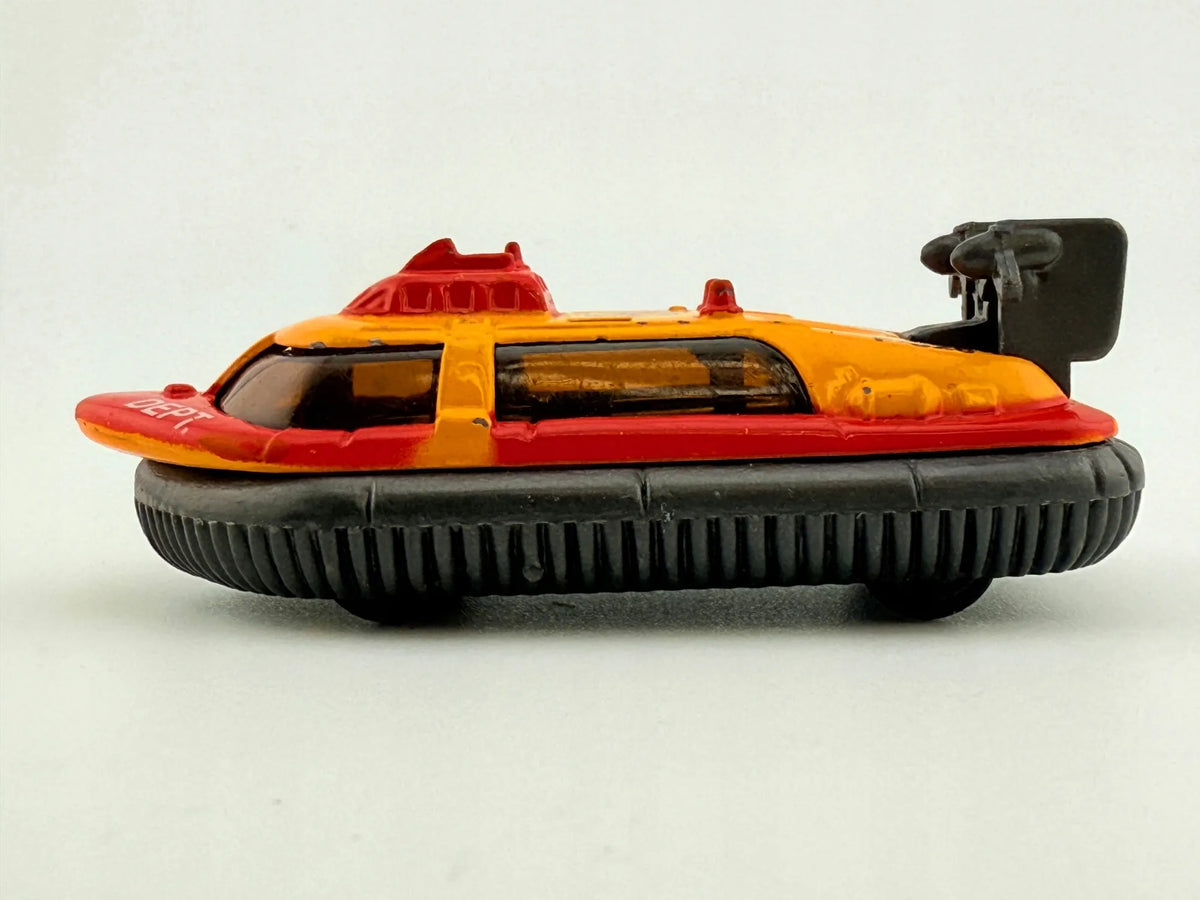 HOVERCRAFT, Poduszkowiec FIRE DEPT F-328 Die cast 07/10 Żółto-Czerwony 1:64 – zdjęcie 3