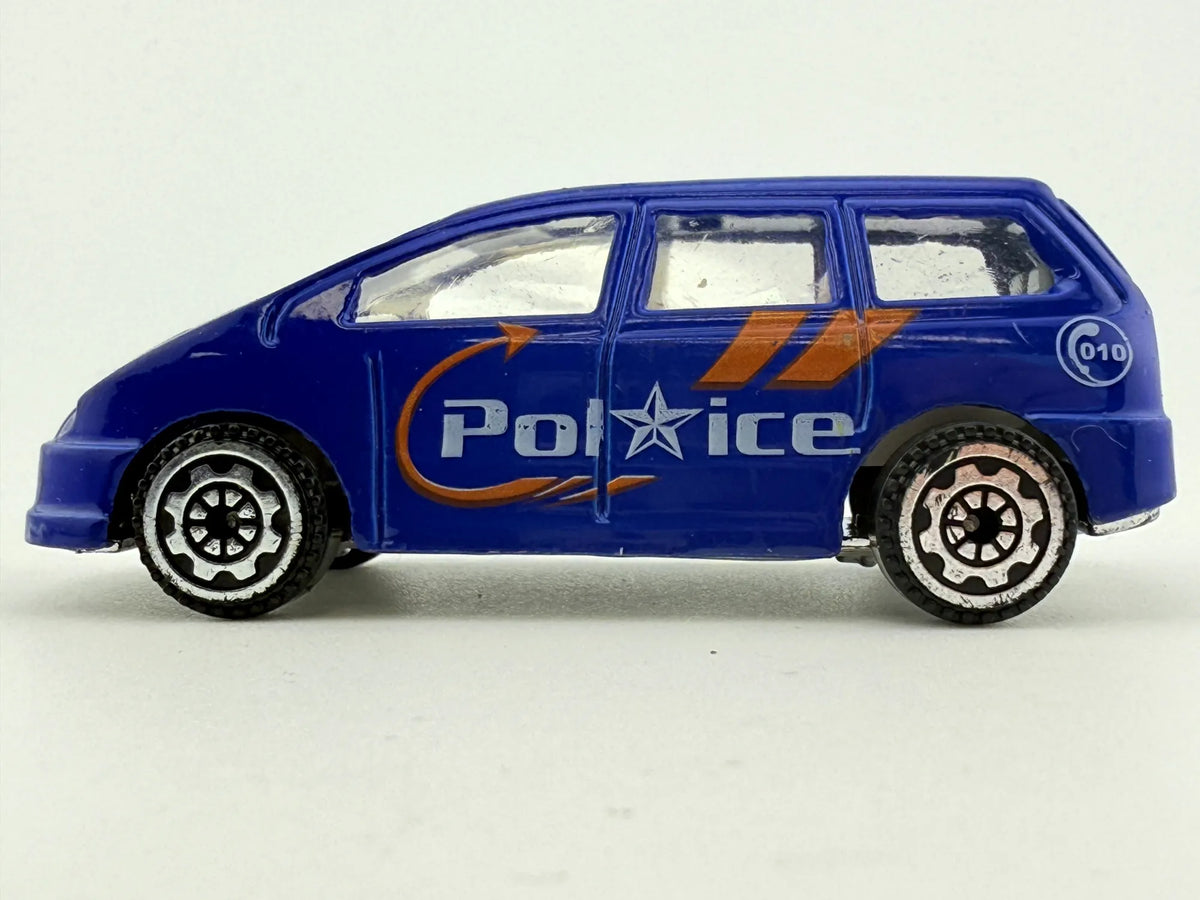 Minivan Policyjny Policja Niebieski 1:64 – zdjęcie 3