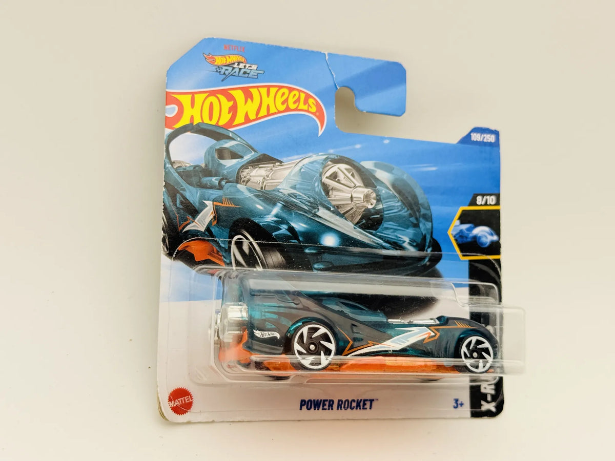 Power Rocket Hot Wheels 2025 X-Raycers 1:64 Blister Turkusowy – zdjęcie 3