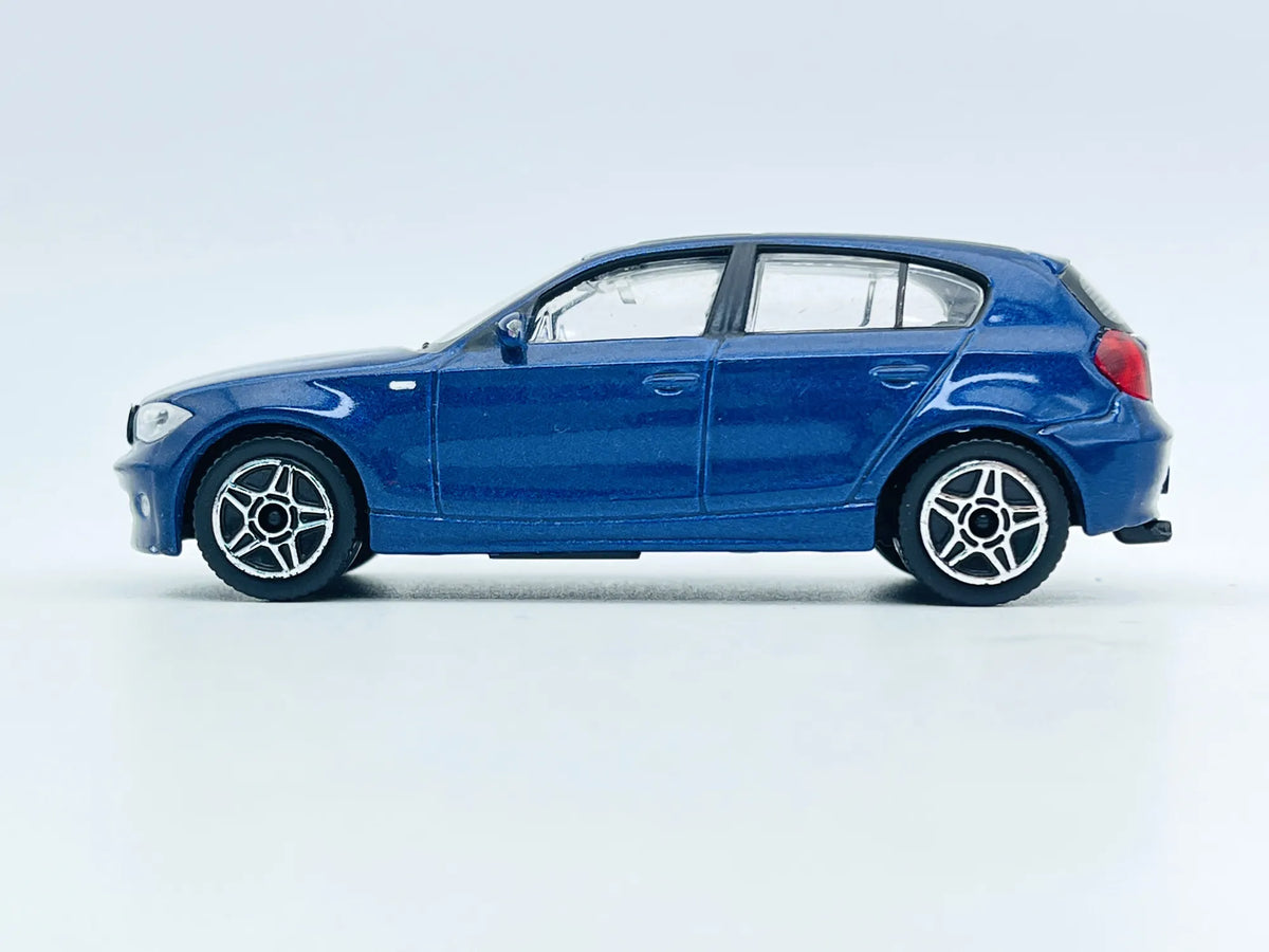 Bmw 1 Series 120D, Bburago, resoraki, die cast, 1:43 niebieski – zdjęcie 3