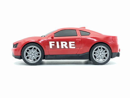 FIRE & RESCUE CAR, Samochód straż pożarna, Resoraki, Czerwony, 1:24 – zdjęcie 3