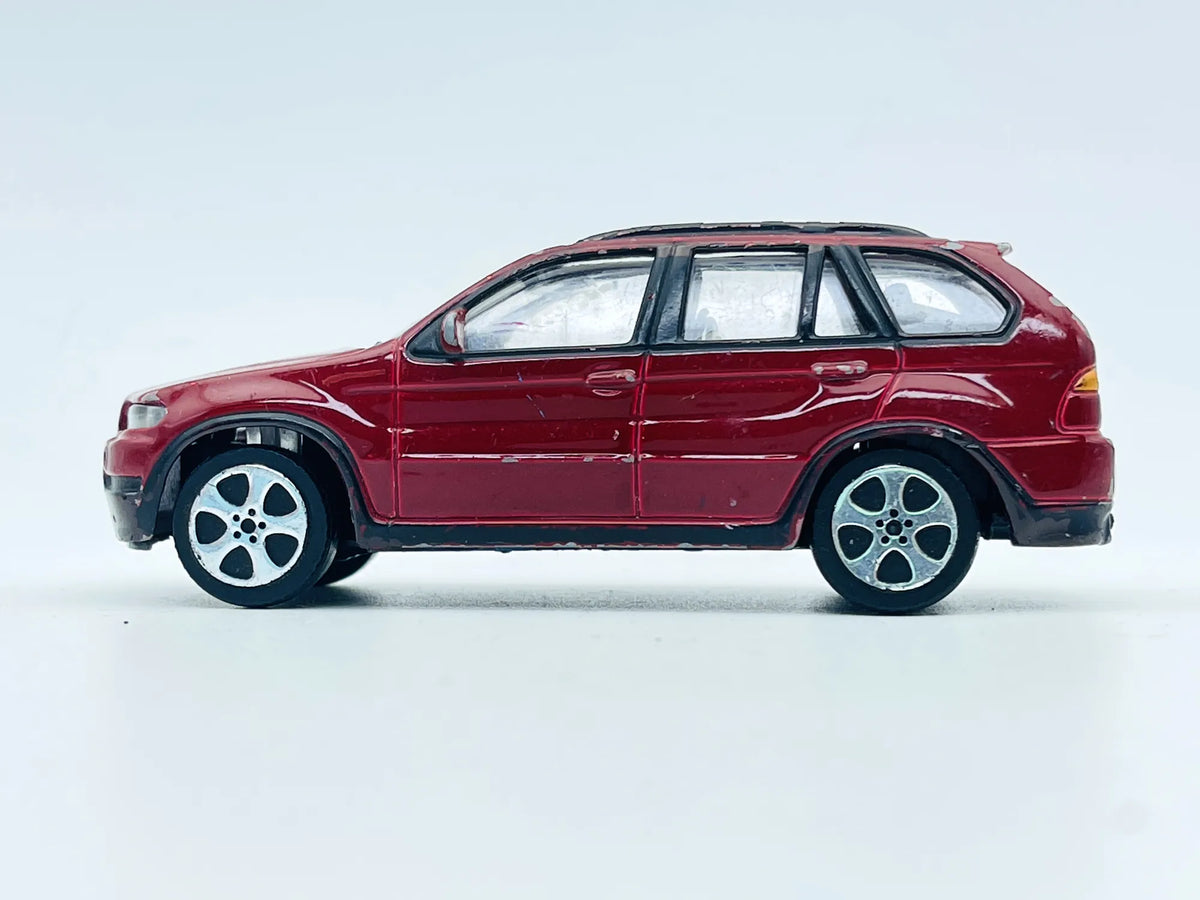 BMW X5, Bburago, Resoraki, Die cast, 1:43, Bordowy – zdjęcie 3
