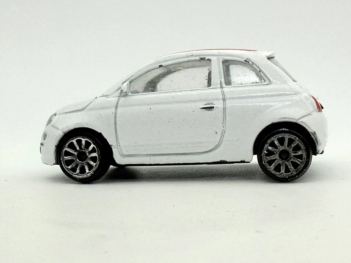 Fiat 500, Majorette, Resoraki, Die cast, Biało-Czerwony, 1:55 – zdjęcie 3