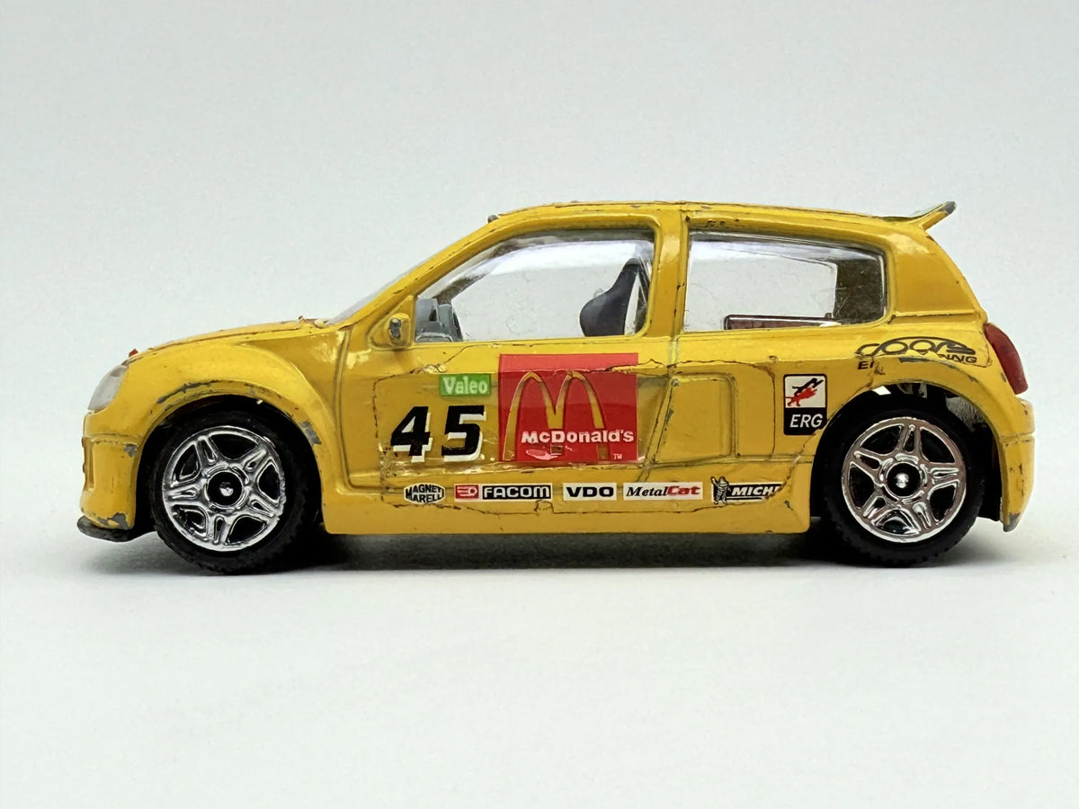 Renault Clio Trophy Bburago Żółty 1:43 Made in Włochy – zdjęcie 3
