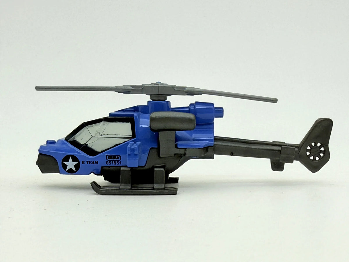 Mission Helicopter Matchbox 1985-2012 NiebieskI 1:64 – zdjęcie 3