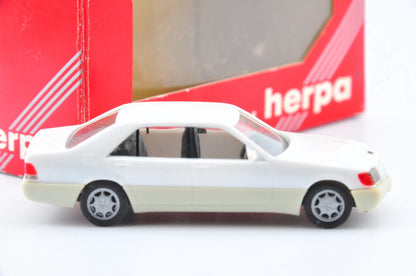 Mercedes-Benz 600 Sel, Herpa, Made in Germany, Die cast Resoraki Biały 1:87 – zdjęcie 3