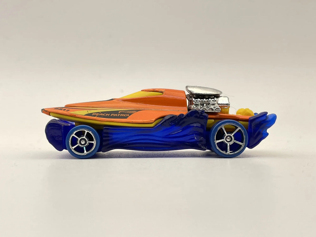MAD SPLASH, Beach Patrol 5317, Hot Wheels 2011, Die cast 185, Pomarań. 1:64 – zdjęcie 3