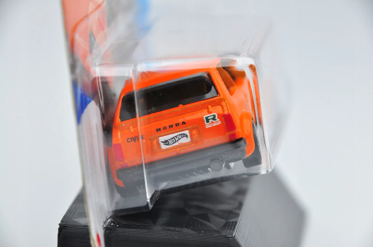 HONDA CIVIC CUSTOM '73, Hot Wheels, Die cast Hkk67-N521, Pomarańczowy, 1:64 – zdjęcie 3