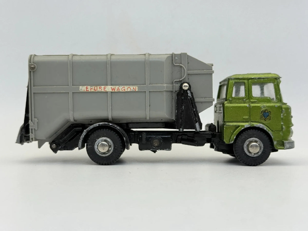 Bedford Tk Refuse Wagon Dinky Toys 1966 Szary 1:43 Made in United Kingdom – zdjęcie 3