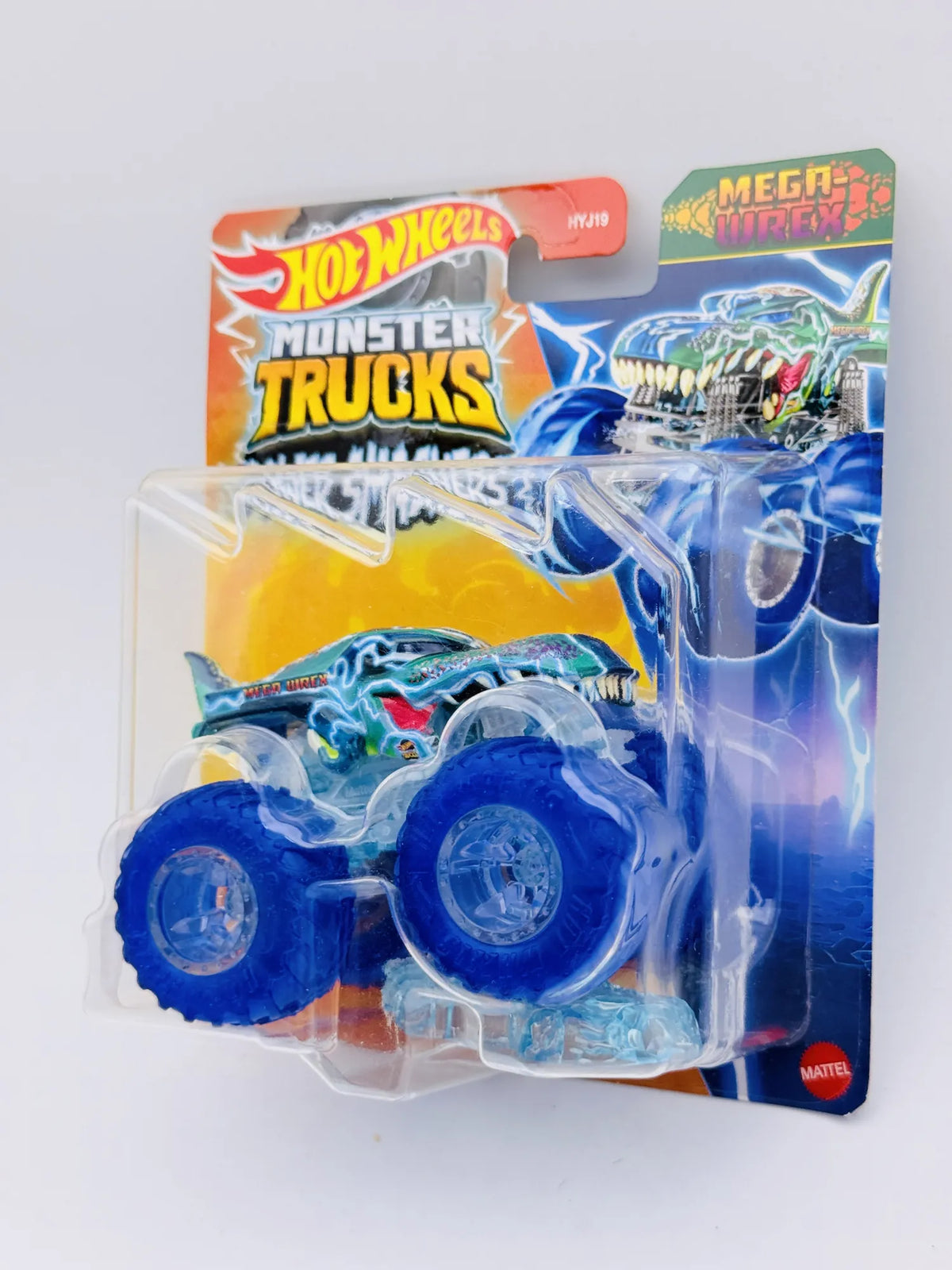 Mega-Wrex Hot Wheels 1:64 Monster Truck Blister Turkusowy – zdjęcie 3