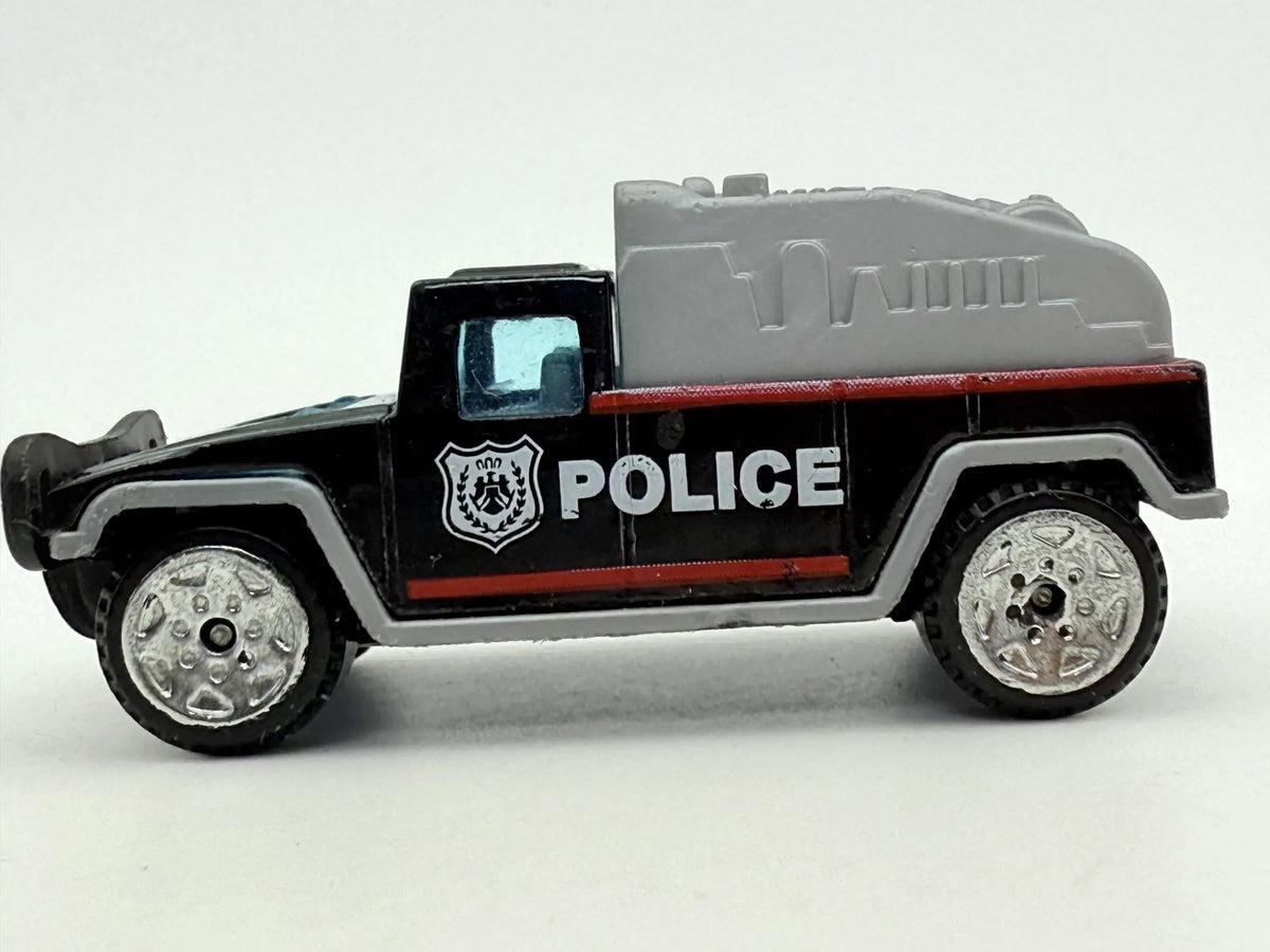 Jak Hummer Police, Pojazd Policyjny, Die cast, Resoraki, Czarny, 1:64 – zdjęcie 3