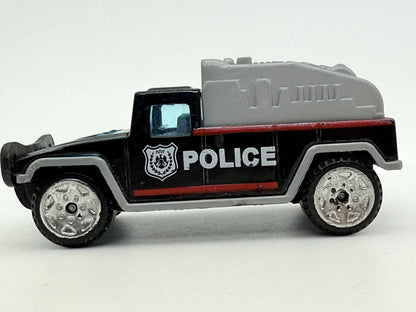 Jak Hummer Police, Pojazd Policyjny, Die cast, Resoraki, Czarny, 1:64 – zdjęcie 3