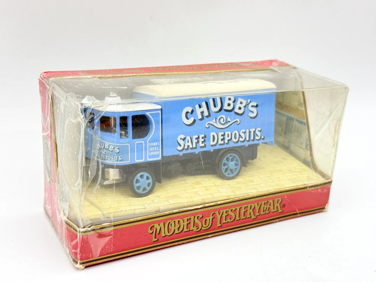 GARRETT 6 TON STEAM WAGON, Matchbox 1990, Niebieski, 1:60, Resoraki – zdjęcie 3
