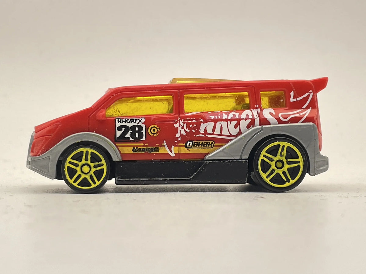SPEEDBOX, Hot Wheels 2012, Die cast 1, Czerwony, 1:64, Resoraki – zdjęcie 3