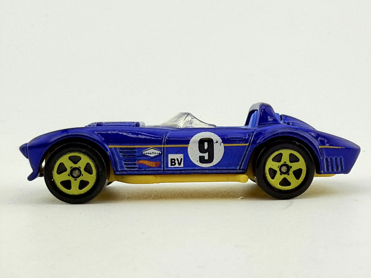 Corvette Hot Wheels Niebieski 1:64 Made in Malysh – zdjęcie 3
