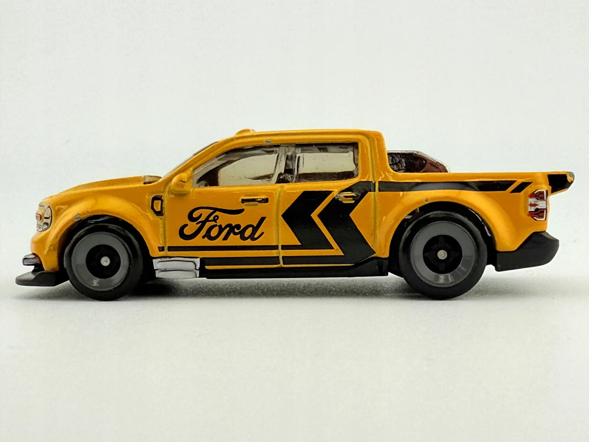 FORD MAVERICK CUSTOM, Hot Wheels, Resoraki, Die cast Hry78, Żółty, 1:64 – zdjęcie 3