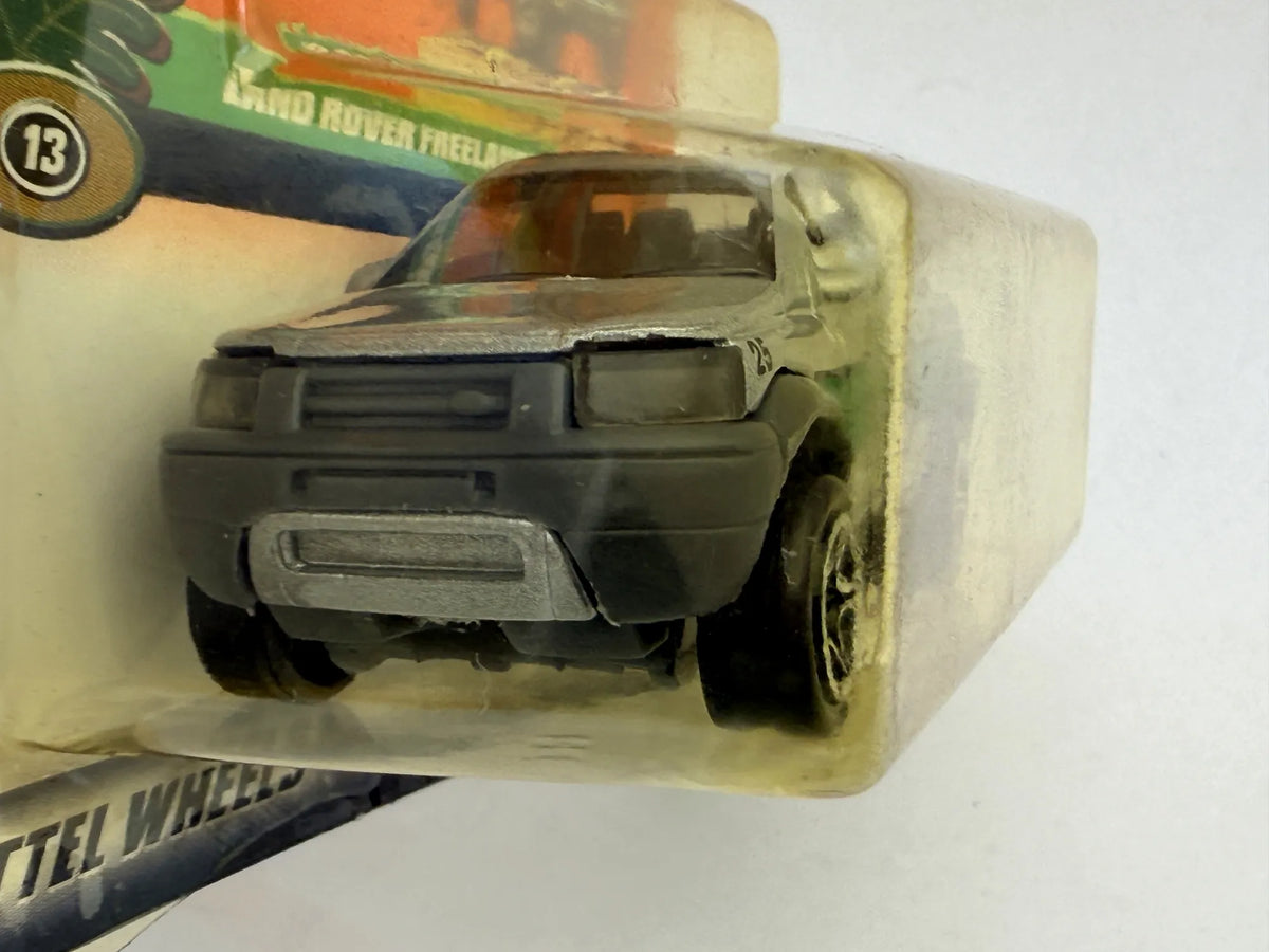 LAND ROVER FREELANDER Straż pożarna Matchbox 1998 Srebrny 1:64 Canyon Park – zdjęcie 3