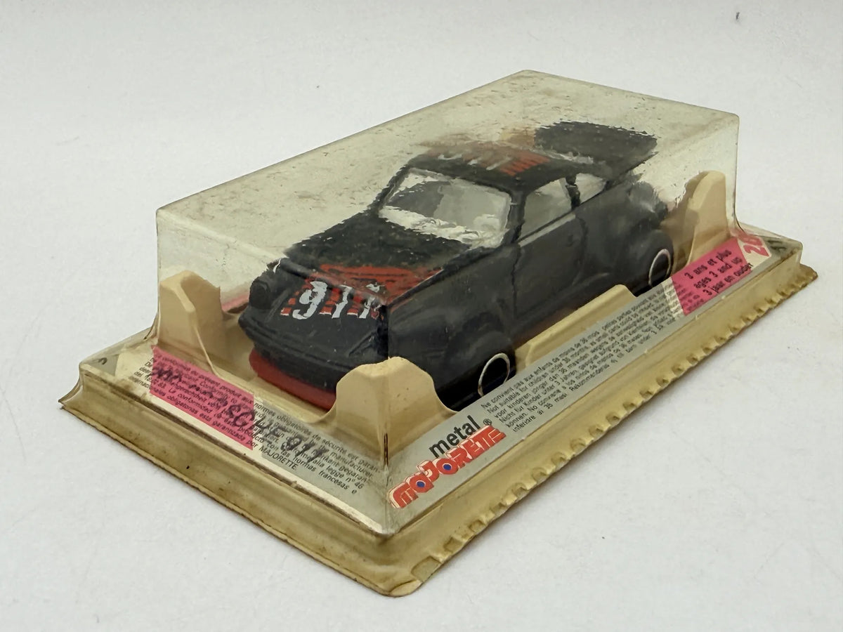 PORSCHE 911 Majorette 1983 Czarny 1:60 Made in France – zdjęcie 3