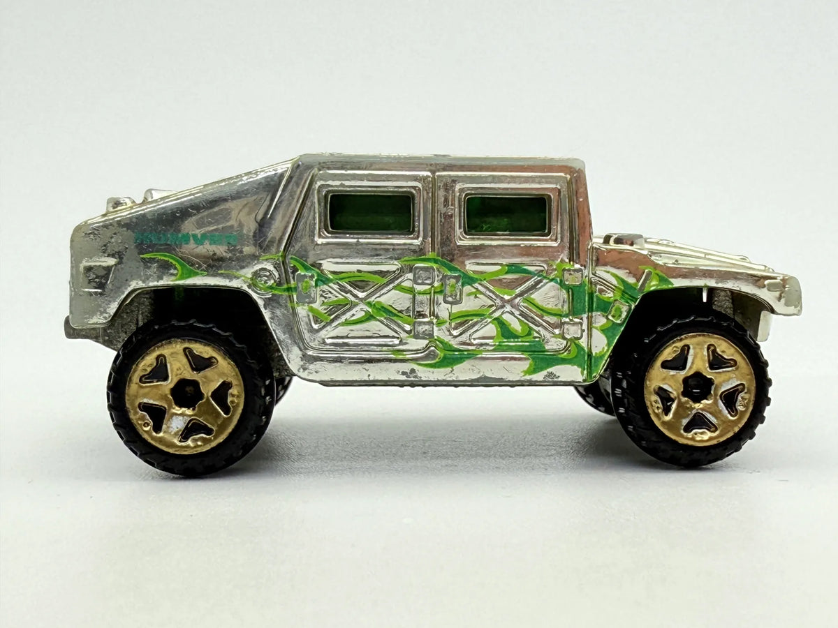 Humvee Hot Wheels Srebrny 1:64 – zdjęcie 3