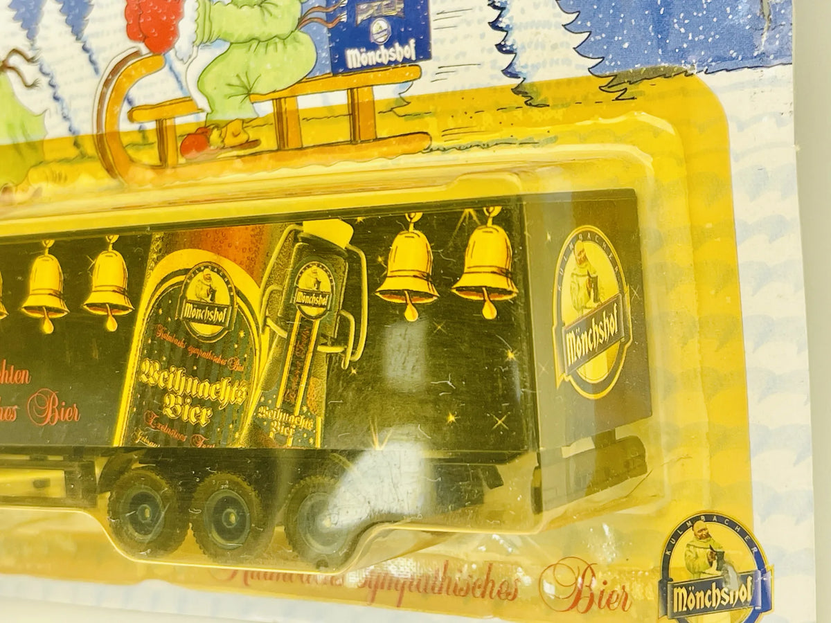 MAN TRUCK Grell 1:87 Ciężarówka Promocyjna Mönchshof Blister Czarny Reklama – zdjęcie 3