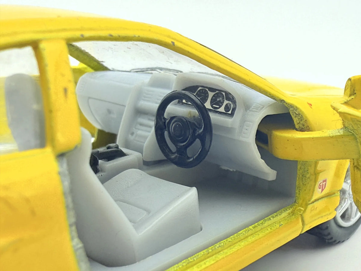 Nissan Skyline Gtr Kinsmart Żółty 1:36 – zdjęcie 3