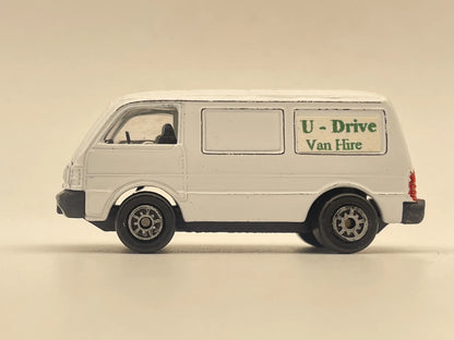 FORD ECONOVAN, Stare Maisto, U-Drive Van Hire, Vintage Die cast, Biały 1:64 – zdjęcie 3
