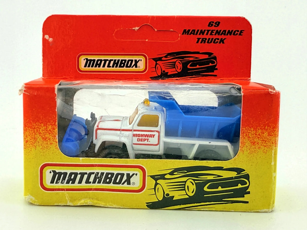 69 MAINTENANCE TRUCK, Matchbox, Resoraki, Die cast 11169.20, Biały, 1:64 – zdjęcie 3