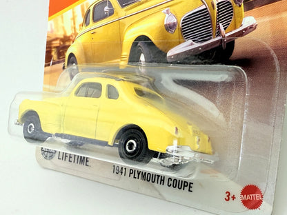1941 PLYMOUTH COUPE Matchbox 2024 Żółty 1:64 Samochód Osobowy – zdjęcie 3