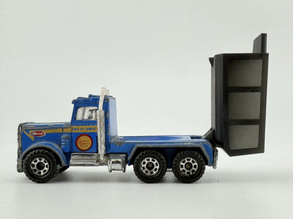 PETERBILT, Matchbox 1981, Resoraki, Die cast L80, Niebieski, 1:87 – zdjęcie 3