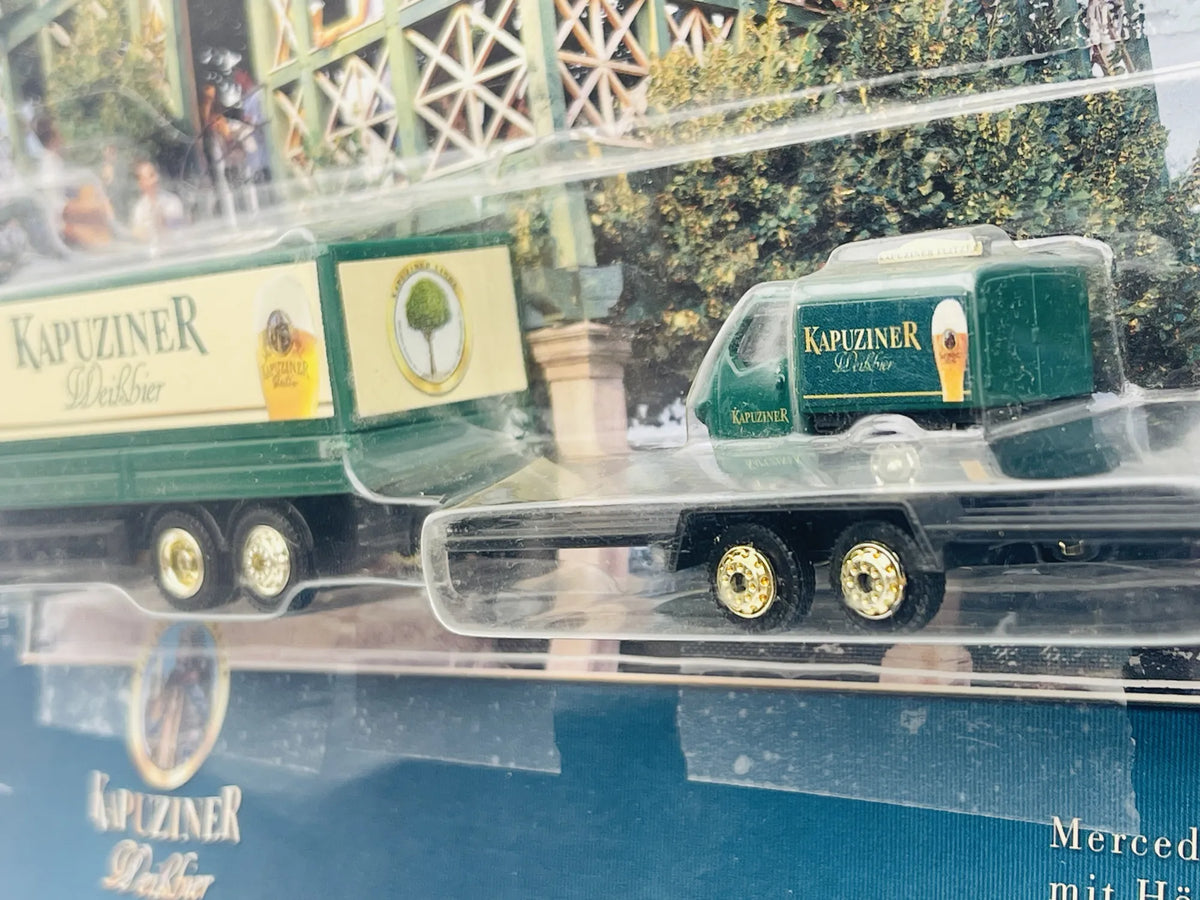 Mercedes-Benz Atego Grell Promotional Model 1:87 KAPUZINER Blister Zielony – zdjęcie 3