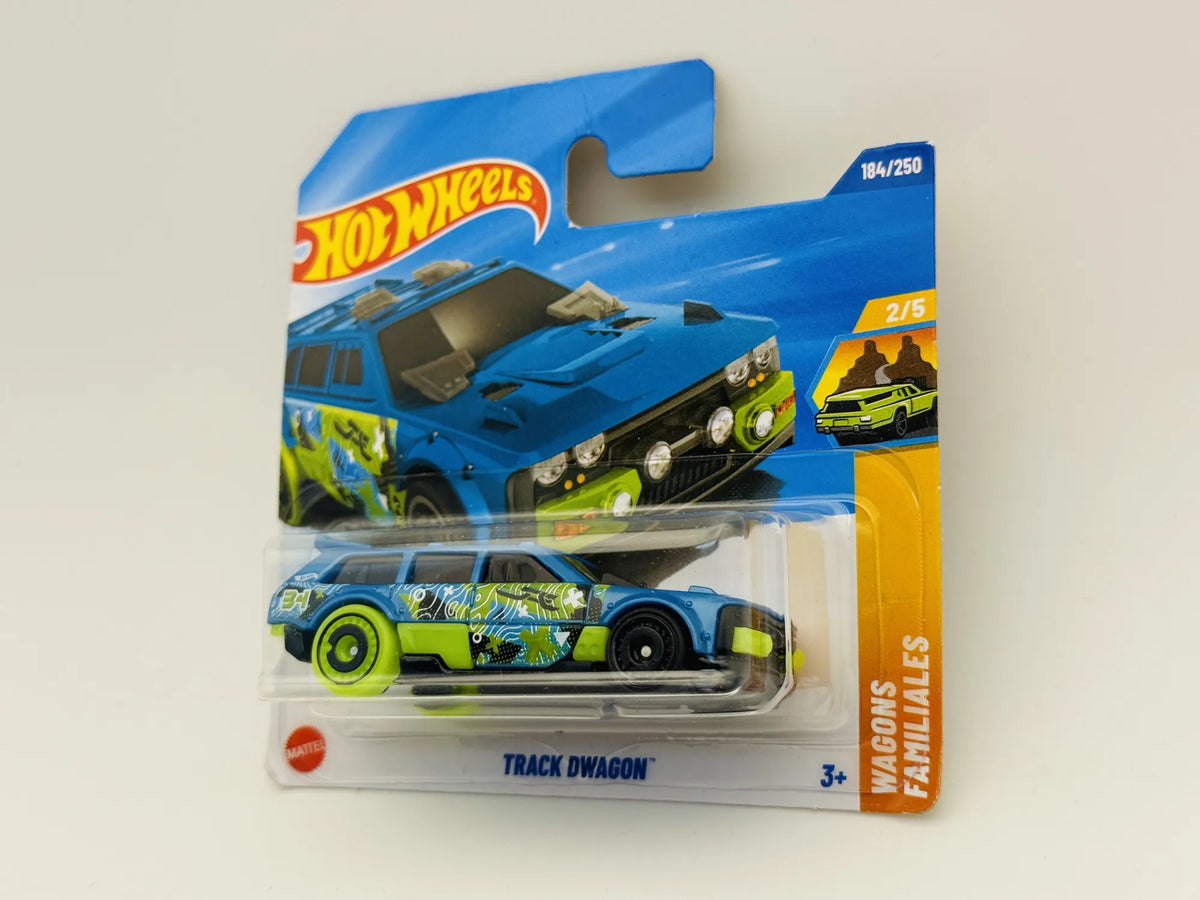 Track Dwagon Hot Wheels Wagons Familiales 1:64 Blister Niebieski – zdjęcie 3